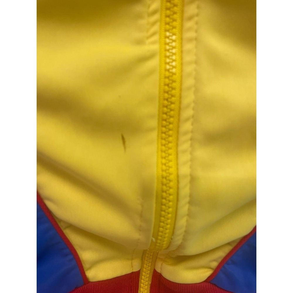 Linea Time Track Jacket Mens 34 Yellow‎ Blue Red Vintage Made in Italy Good - Picture 3 of 7